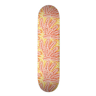 Ornament with wheat ears skateboard
