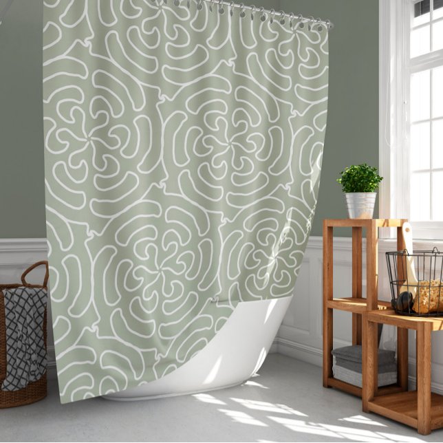 Ornamental abstract sage green pattern (Creator Uploaded)