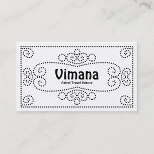 Ornamental - Black on White Business Card