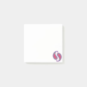 Ornamental Boho Floral Motif Post-it Notes