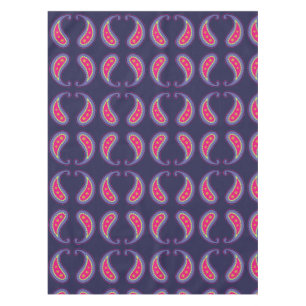 Ornamental Boho Floral Motif Tablecloth