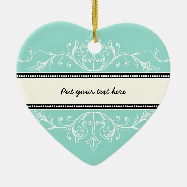 Ornamental border eggshell blue white ornament (Front)