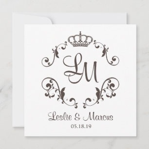 Ornamental Border with to Traditional Crown