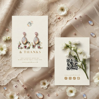 Ornamental Botanical Christmas Love & Thanks TMF26 Business Card