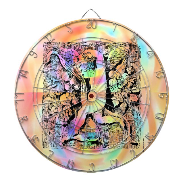 Ornamental Cherub Dartboard (Front)