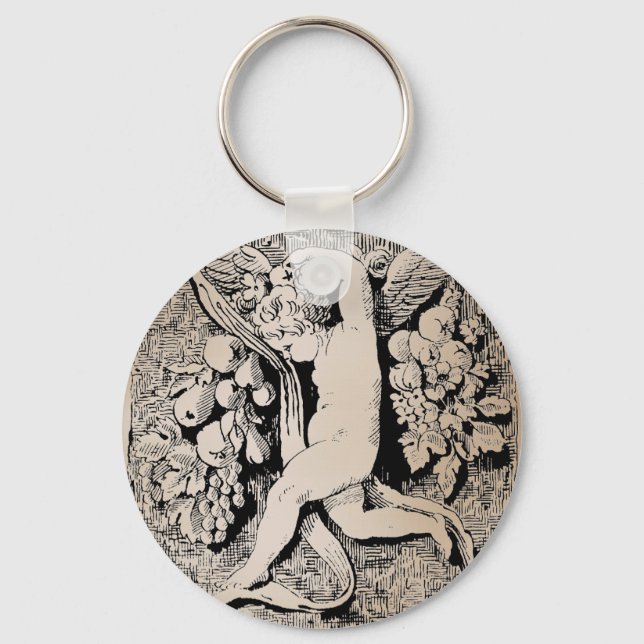Ornamental Cherub Keychain (Front)