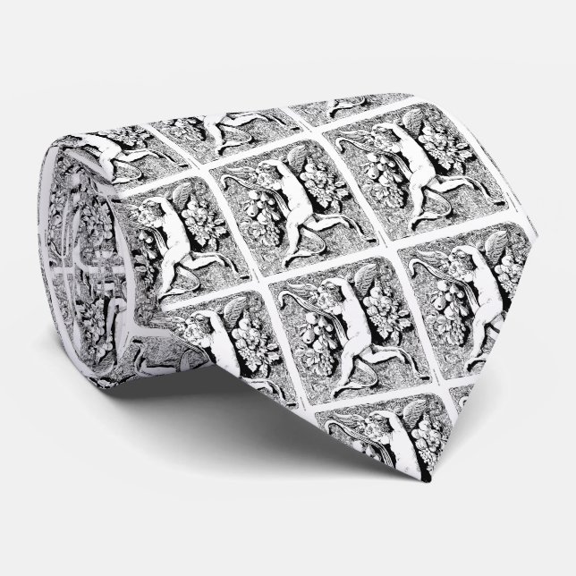 Ornamental Cherub Tie (Rolled)