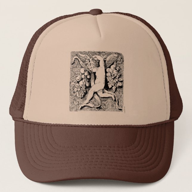 Ornamental Cherub Trucker Hat (Front)