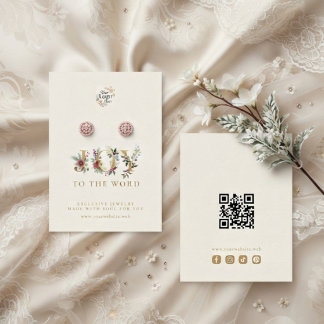 Ornamental Chic Botanical Christmas Joy TMF26 Business Card