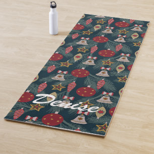 Ornamental Christmas Decoration Yoga Mat