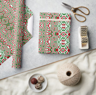Ornamental Christmas Mandala 2 Wrapping Paper