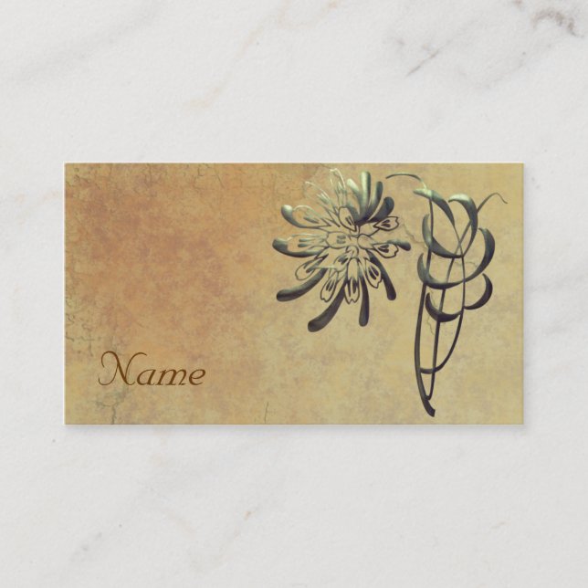 Ornamental Chrysanthemum Business Card (Front)