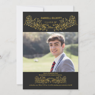 Ornamental Classy Graduation Announcement