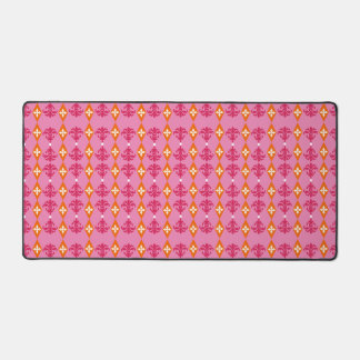 Ornamental Damask Stripe Desk Mat