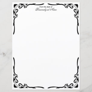 Ornamental Dance Unlined Paper Sheet