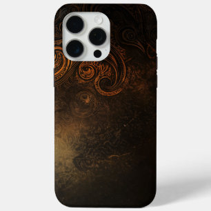 🖤 Ornamental Dark Gold Pattern - Luxurious & Intr iPhone 15 Pro Max Case