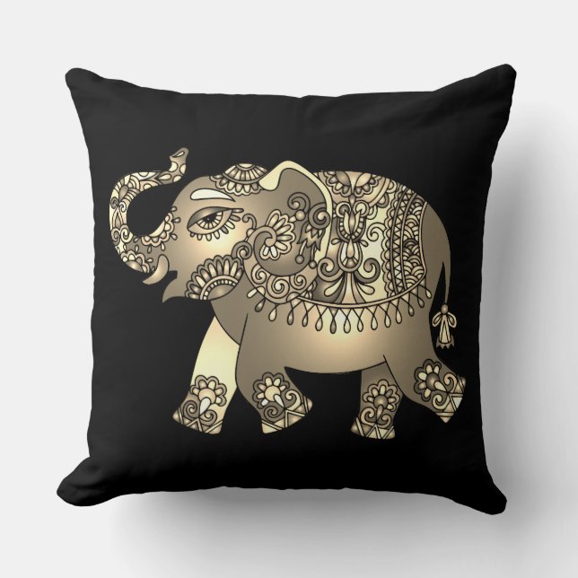 ornamental elephant pillow (Front)