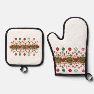 Ornamental Express-Oven Mit Oven Mitt & Pot Holder Set