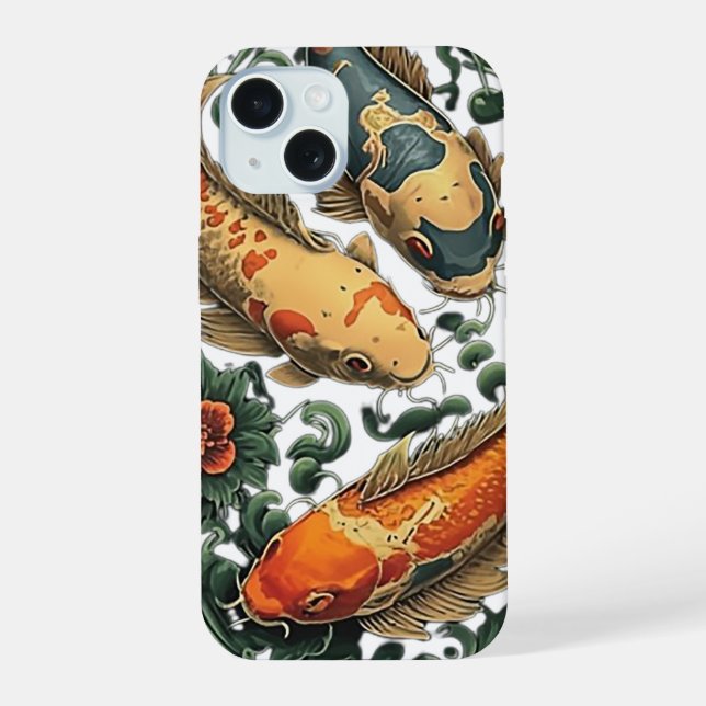 Ornamental Fish iPhone 15 Case (Back)