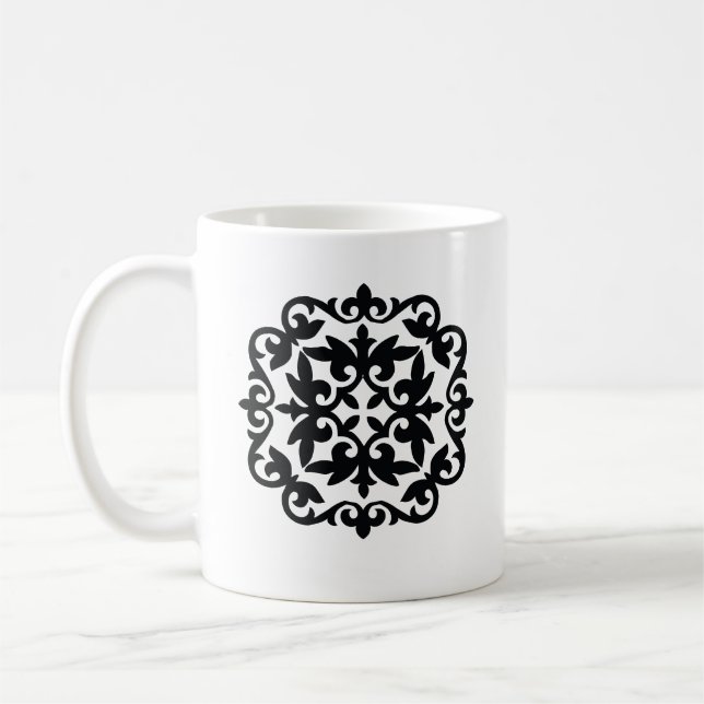 Ornamental Floral Design Coffee Mug (Left)