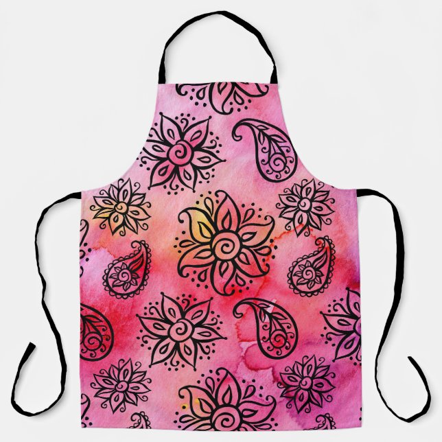 Ornamental Floral: Ethnic Seamless Apron (Front)