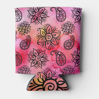 Ornamental Floral: Ethnic Seamless Can Cooler