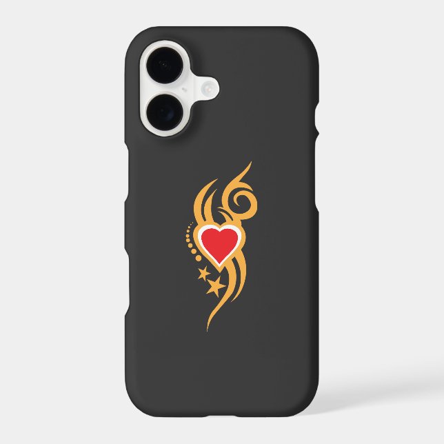 Ornamental Floral Heart Tattoo (Back)