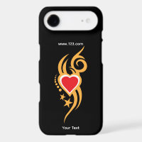 Ornamental Floral Heart Tattoo