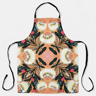 Ornamental Floral Paisley Bandanna Design Apron