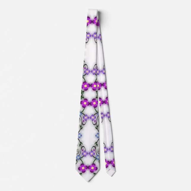 ornamental flowers tie (Front)