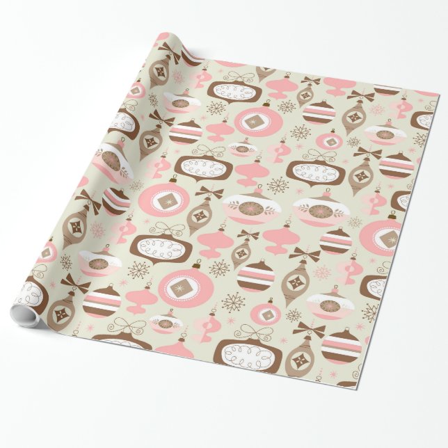 Ornamental Holiday Wrapping Paper (Unrolled)