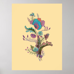 ornamental illustration  poster
