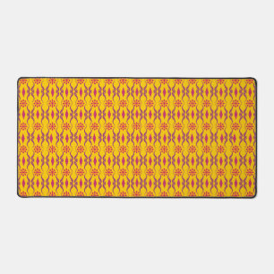 Ornamental India Stripes Desk Mat