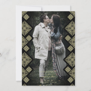 Ornamental lace Effect Photo Wedding