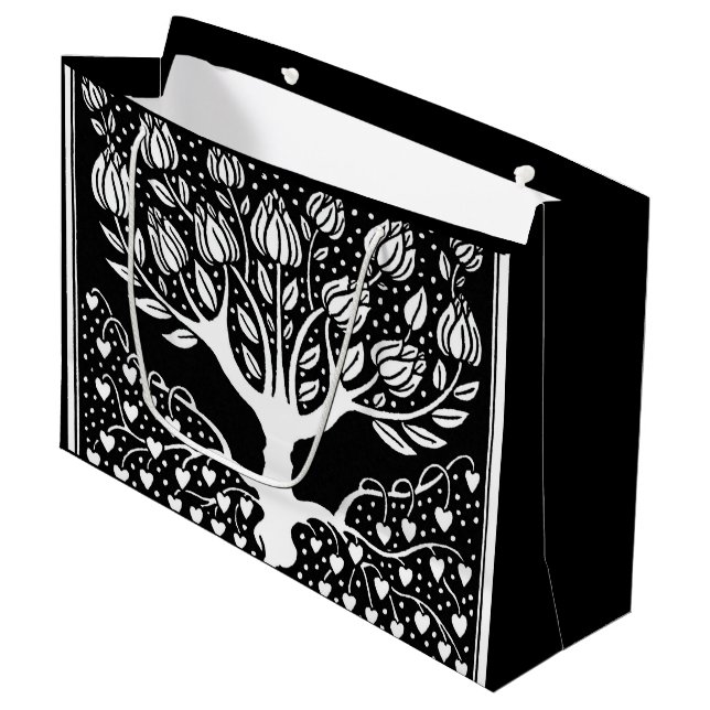 Ornamental magnolia tree large gift bag (Front Angled)