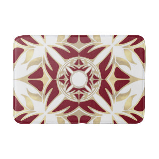 Ornamental pattern, abstract, elegant design bath mat