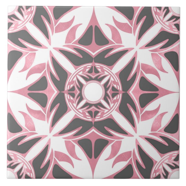 Ornamental pattern, abstract, elegant design tile (Front)