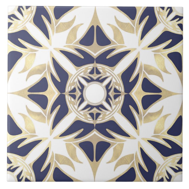Ornamental pattern, abstract, elegant design tile (Front)