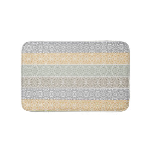 Ornamental pattern bath mat