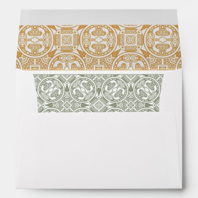 Ornamental pattern envelope (Back (Bottom))
