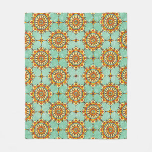 Ornamental pattern fleece blanket