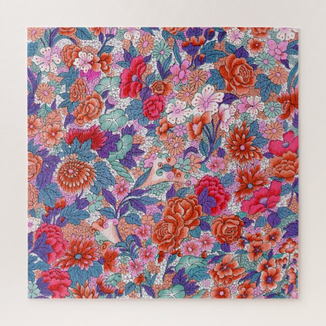 Ornamental pattern in striking colors jigsaw puzzle (Vertical)