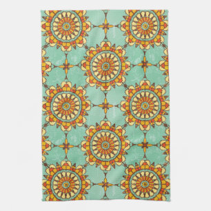 Ornamental pattern kitchen towel