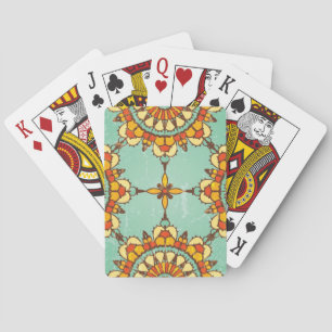 Ornamental pattern playing cards