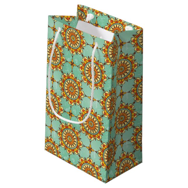 Ornamental pattern small gift bag (Back Angled)