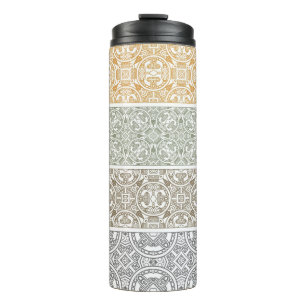 Ornamental pattern thermal tumbler