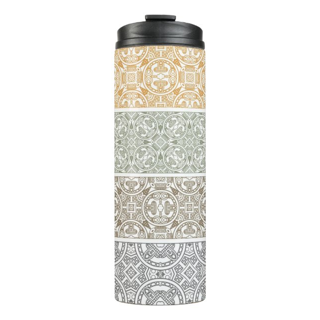 Ornamental pattern thermal tumbler (Front)