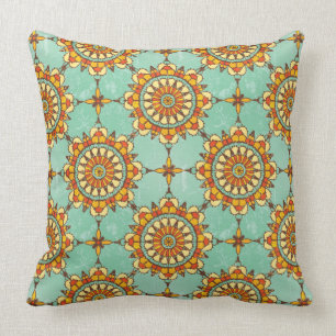 Ornamental pattern throw pillow