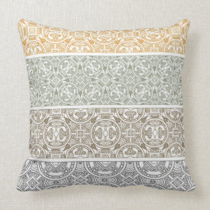 Ornamental pattern throw pillow