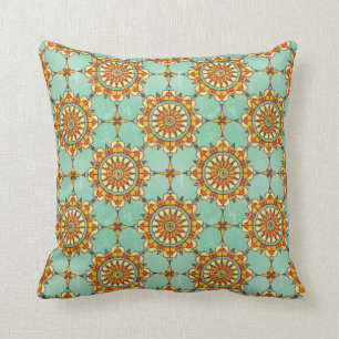 Ornamental pattern throw pillow